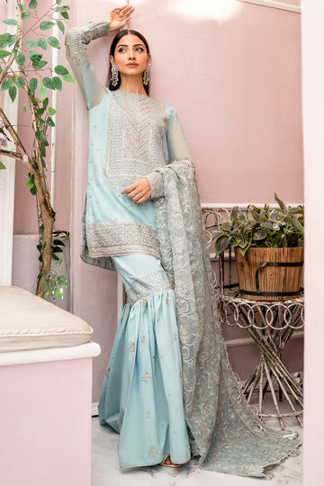 Motifz 4112-ZEL Rawayat Embroidered Bemberg Chiffon  Online Shopping